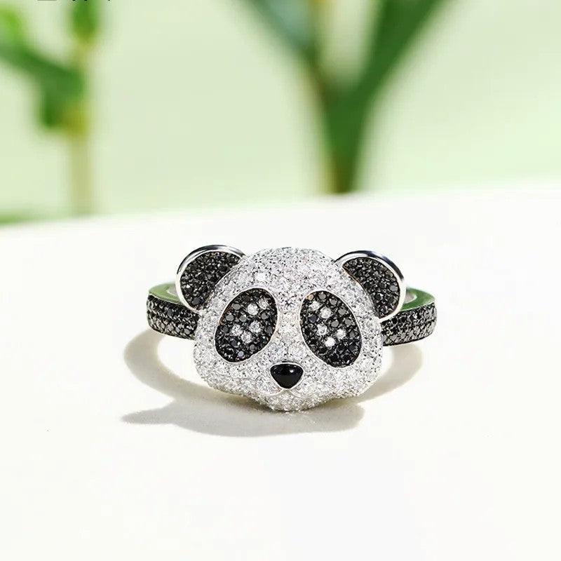 Panda Pavé Diamond Pendant Necklace