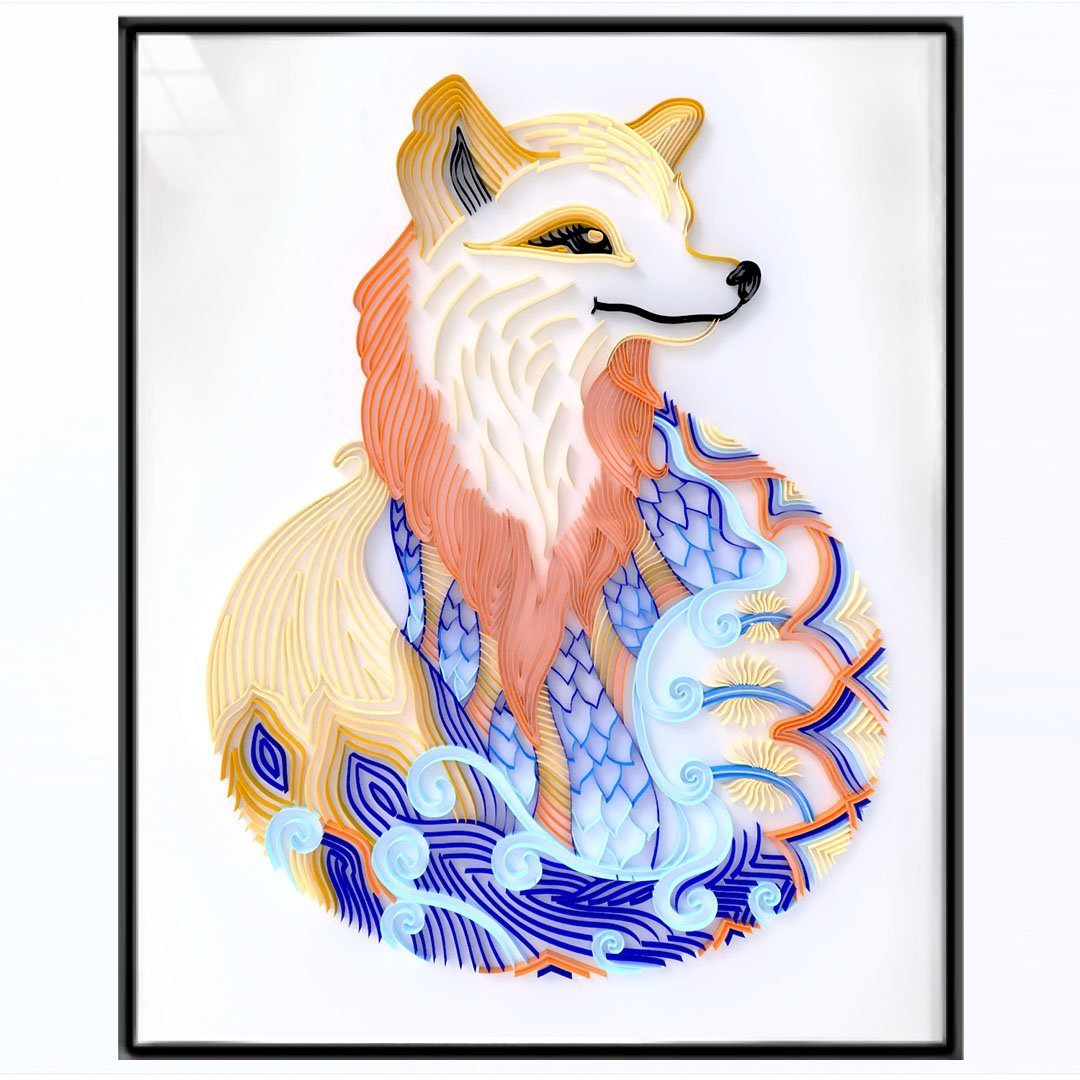 Paper Filigree painting Kit - FOX