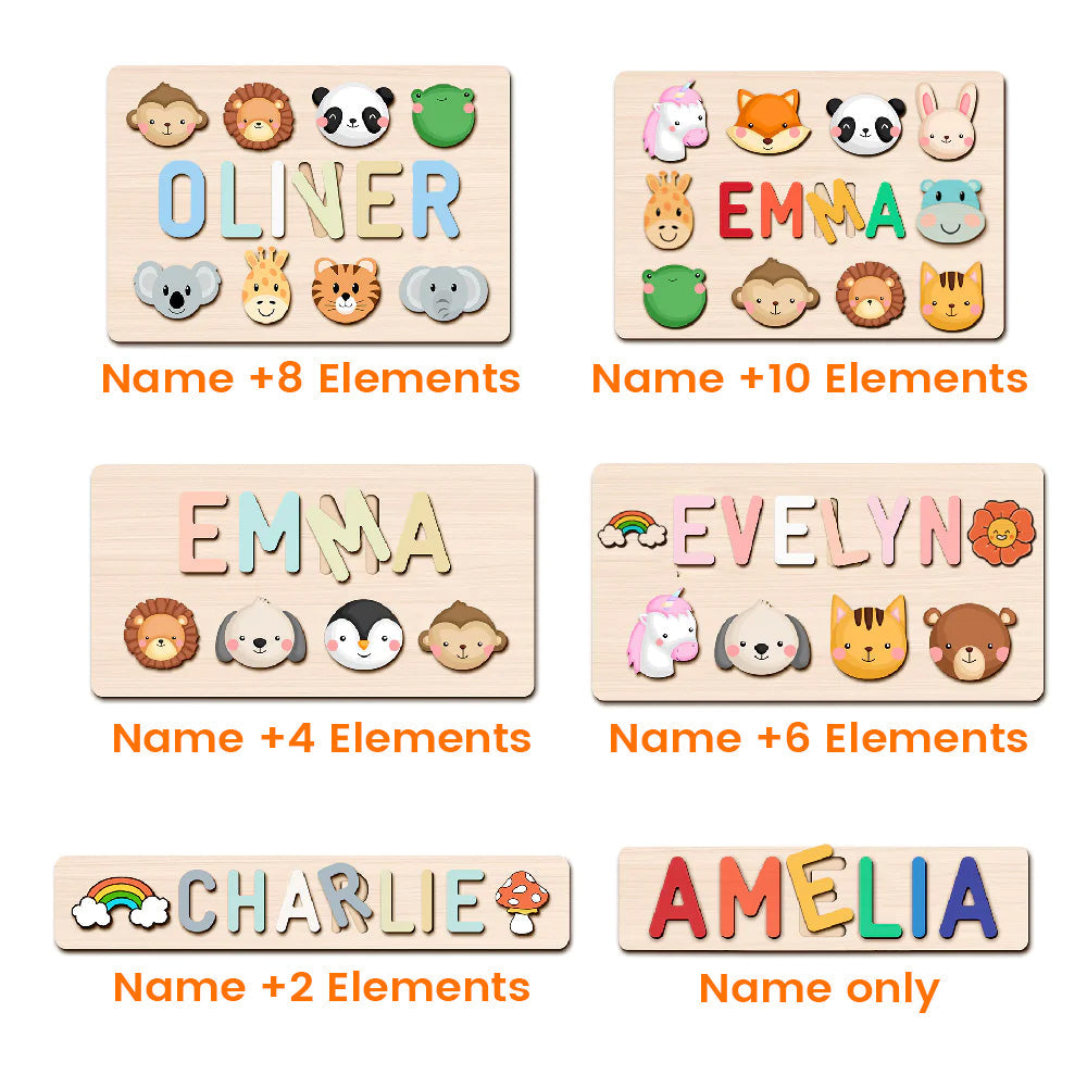 Personalized Wooden Baby Name Puzzle