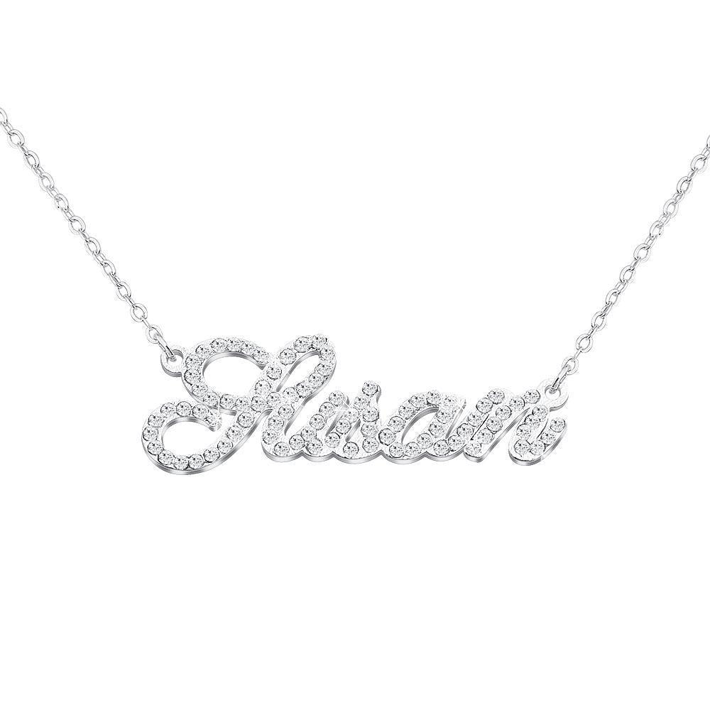 Mother's Day Gift Sparkling Diamond Personlized Name Necklace