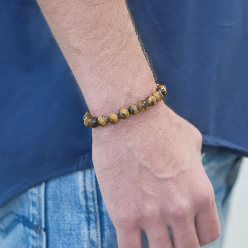 Tiger’s Eye Men’s Beaded Bracelet