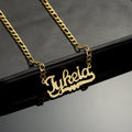 Diamond Cut Heart Name Necklace | Necklaces by DORADO