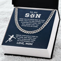 Cuban Link Necklace - Soccer Son, Biggest Fan - Athlete's Gift Shop