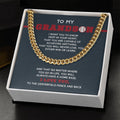 Cuban Link Necklace - To My Grandson, Achieve Anything, Home Base - Athlete's Gift Shop