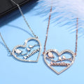 Love Birds Name Necklace Necklace MelodyNecklace