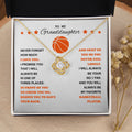 To My Basketball Granddaughter - Love Knot Necklace - Athlete's Gift Shop