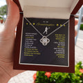 To My Lacrosse Granddaughter - Love Knot Necklace - Athlete's Gift Shop