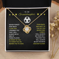 To My Soccer Granddaughter - Love Knot Necklace - Athlete's Gift Shop