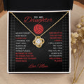 Volleyball Daughter Love Knot Necklace - Athlete's Gift Shop